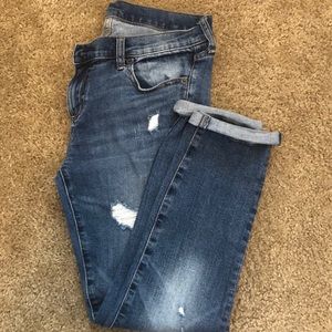 Gap destructed girlfriend denim